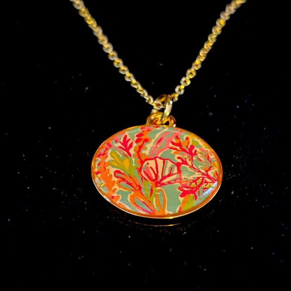 Lilly Pulitzer Jewelry - Lilly Pulitzer Let’s Cha Cha Print Charm Necklace